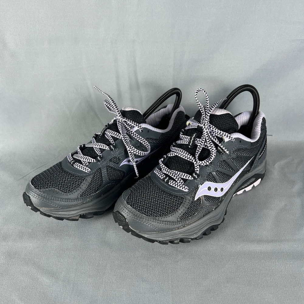 Saucony Grid Escape TR5 Trail S15435-4 Sneakers Women's US 8 Black Running Shoes